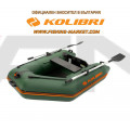 KOLIBRI - Надуваема моторна лодка с твърдо дъно KM-200 SC Standard - зелена